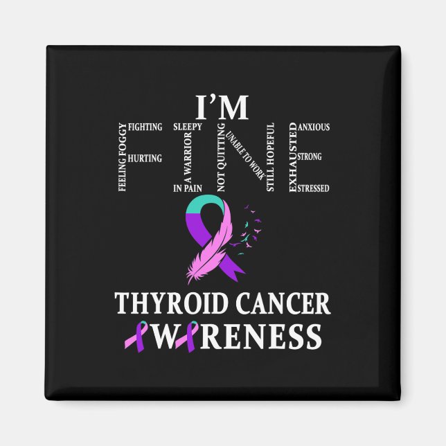 Krebskrieger I'm Fine Magnet (Vorne)