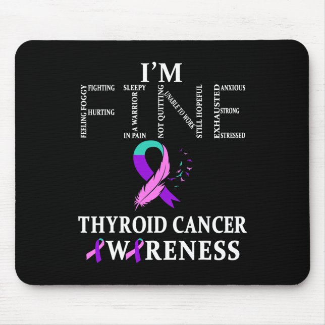 Krebskrieger I'm Fine Mousepad (Vorne)