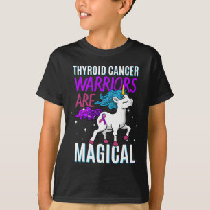 Krebskrieger Magisches Einhorn Lila Aquamarin und T-Shirt