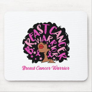 Krebskriegerin Königin Schwarze Frau rosa Ribbon O Mousepad