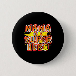 Krebsmama eines Superhelden aus der Familie Ribbon Button