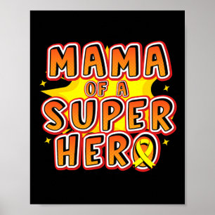 Krebsmama eines Superhelden aus der Familie Ribbon Poster