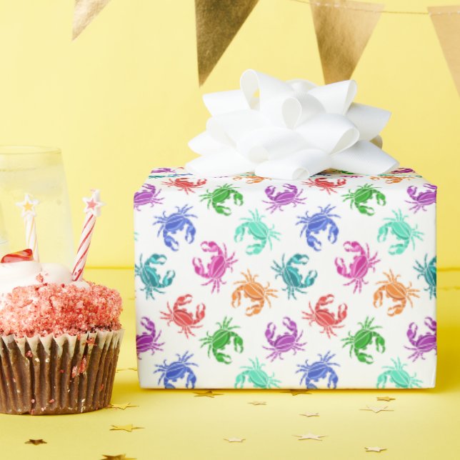 Krebsmuster Geschenkpapier (Geburtstagsparty)