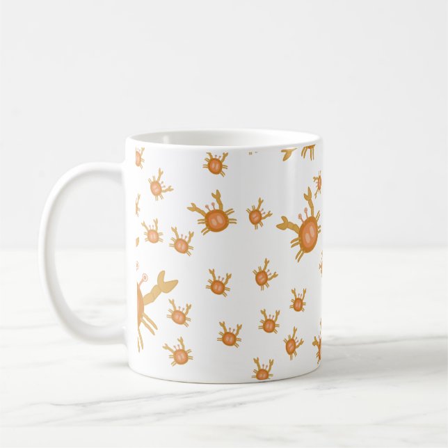 Krebsmuster-Tasse Kaffeetasse (Links)