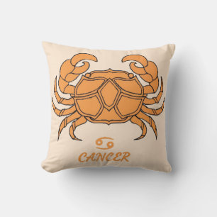 Krebsreversible Throw Pillow Kissen