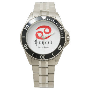 Krebssignatur Astrologie Zodiac Armbanduhr