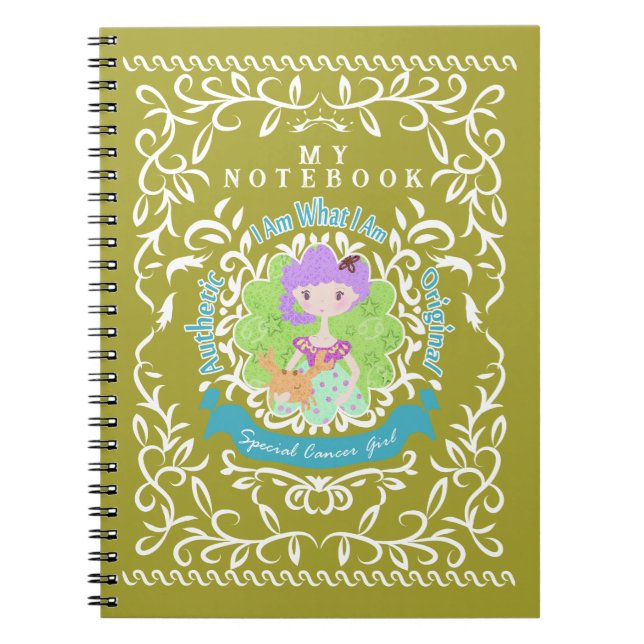 Krebssignierung. Notizbuch Notizblock (Vorderseite)