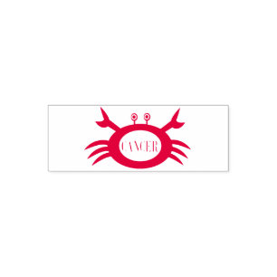 Krebsstern - Selbstfärbende Briefmarke Permastempel