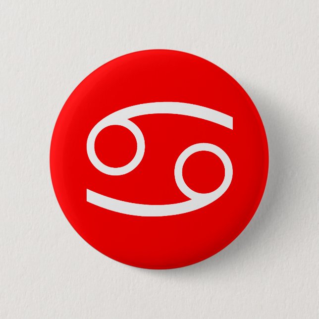 Krebssymbol Button (Vorderseite)