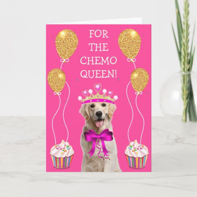 Krebstherapie Niedlicher Hund unterstützen Karte (Vorderseite)