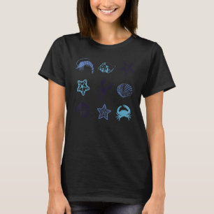 Krebstier-Kern-Ästhetik Krebstiere Krabbe Hummer T-Shirt