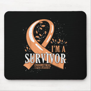 Krebsüberleben Peach Ribbon Endometriumkrebs Aw Mousepad