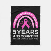 Krebsüberleben T-Shirt 5 Jahre Krebs frei rosa Reg