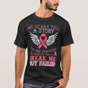 Krebsüberlebender Meine Narbe erzählt Geschichte B T-Shirt