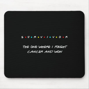 Krebsüberlebung Brustlunge Haut Colon Schilddrüse Mousepad