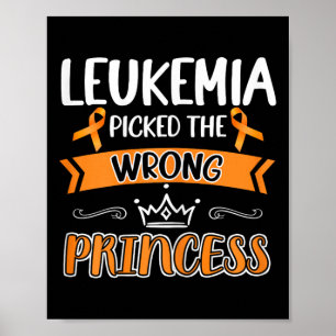 Krebsüberlebung Kriegermädchen kämpfen Leukämie Poster