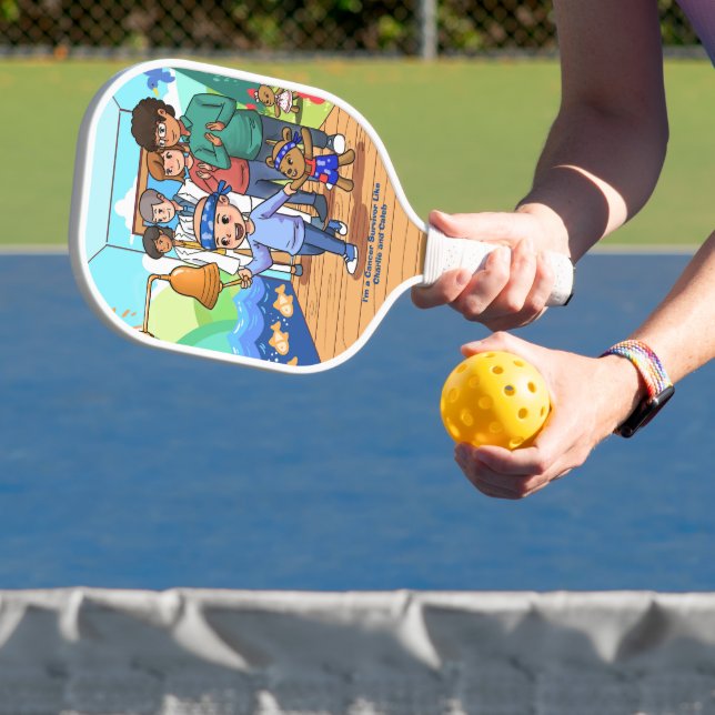 Krebsüberlebung Standard Black Pickleball Paddel Pickleball Schläger (InSitu)