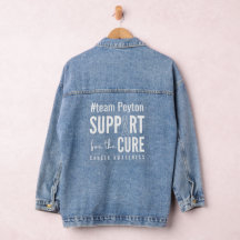 Krebsunterstützung Heilung Individuelle Name Denim