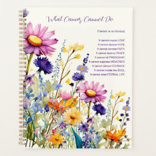 Krebsunterstützung Inspiriere Wildblumen Lila Plan Planer