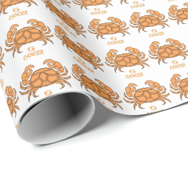 Krebswackelpapier Geschenkpapier (Rolleneckpunkt)