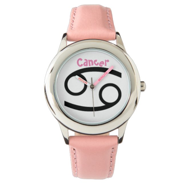 Krebszeichen des Zodiaks. Kinder beobachten. Armbanduhr (Vorderseite)