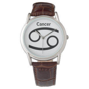 Krebszeichen des Zodiaks. Mens Uhren. Armbanduhr