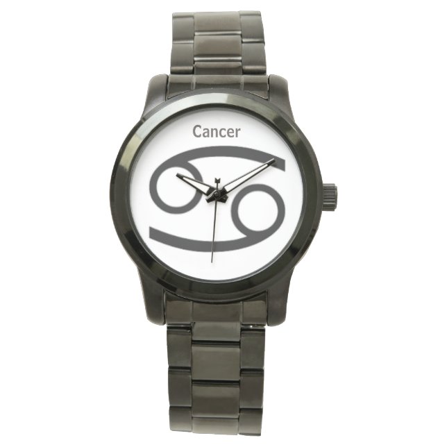 Krebszeichen des Zodiaks. Mens Uhren. Armbanduhr (Vorderseite)