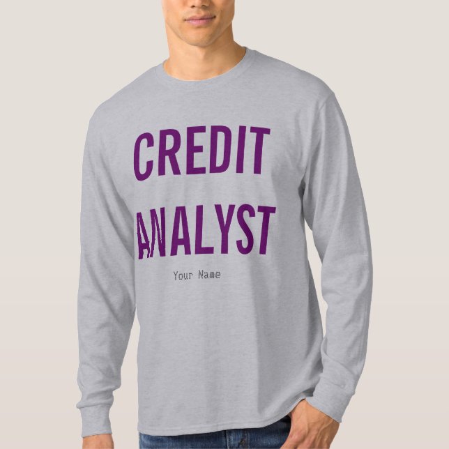 "Kreditanalyst" T-Shirt (Vorderseite)