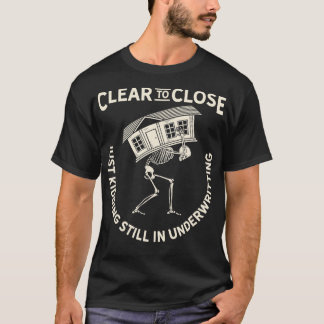 Kreditberater gibt Hypothekenmakler T-Shirt