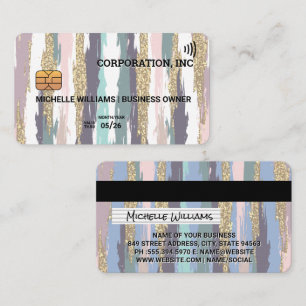 Kreditkarte   Boho Style Visitenkarte