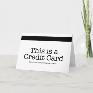 Kreditkarte Dankeskarte