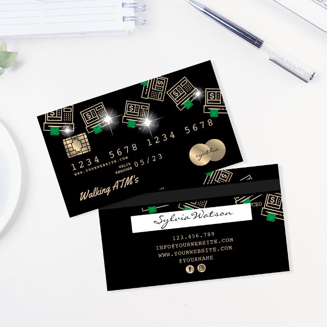 Kreditkarte Geldautomat Visitenkarte (Von Creator hochgeladen)