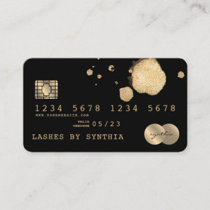 Kreditkarte schwarzes Gold Visitenkarte