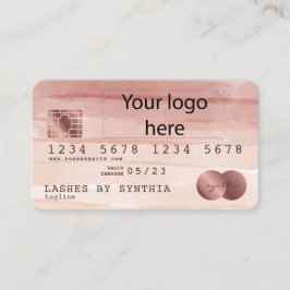Kreditkarte Stilvoll hinzufügen Ihr Logo staubige  Visitenkarte