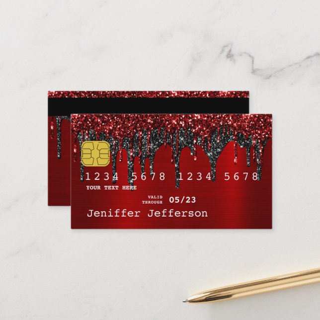 Kreditkarte - Styling Business Card Terminkarte (Vorderseite/Rückseite Beispiel)