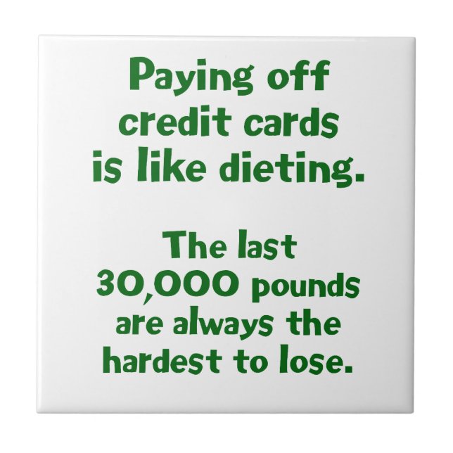 Kreditkarten... Fliese (Vorderseite)