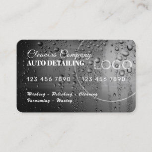 Kreditkartenabwasch visitenkarte