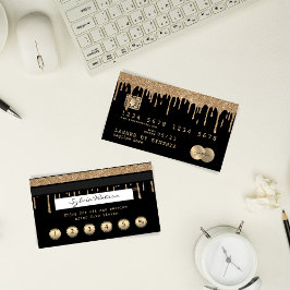 Kreditkartenstyling Gold-Treuekarte Visitenkarte