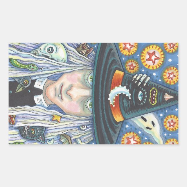 KREEPY WITCH, EVIL EYE, SKULL, VAMPIRE STICKER (Vorderseite)