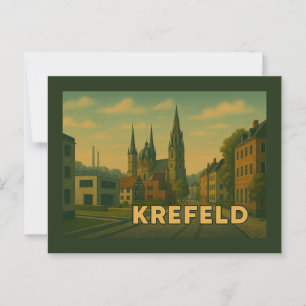 Krefeld Deutschland Stadt Kunst Postkarte