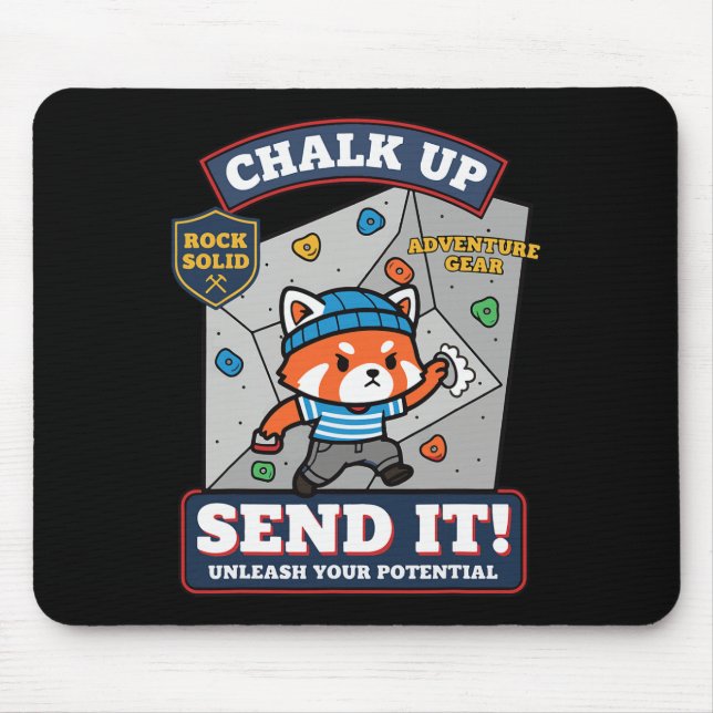 Kreide Auf Los Geht's Entfalte Dein Potenzial Beim Mousepad (Vorne)