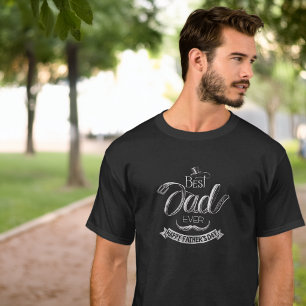 Kreide Buchstabe Bester Vater Aller Zeiten Vaterta T-Shirt