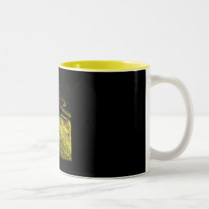 Kreide-Kontur Zweifarbige Tasse
