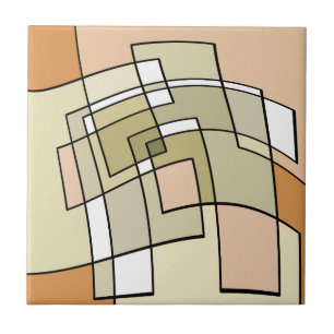 Kreide-Pastell-Herbst-Abstrakte Kunst Fliese