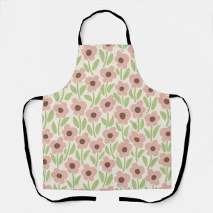 Kreideblumengarten Retro-Pastell-Inspiriert Schürze