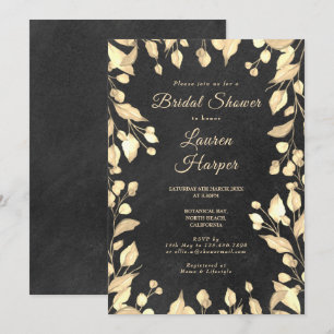 Kreidebrett-Cream-Blumen-Braut-Shower Einladung