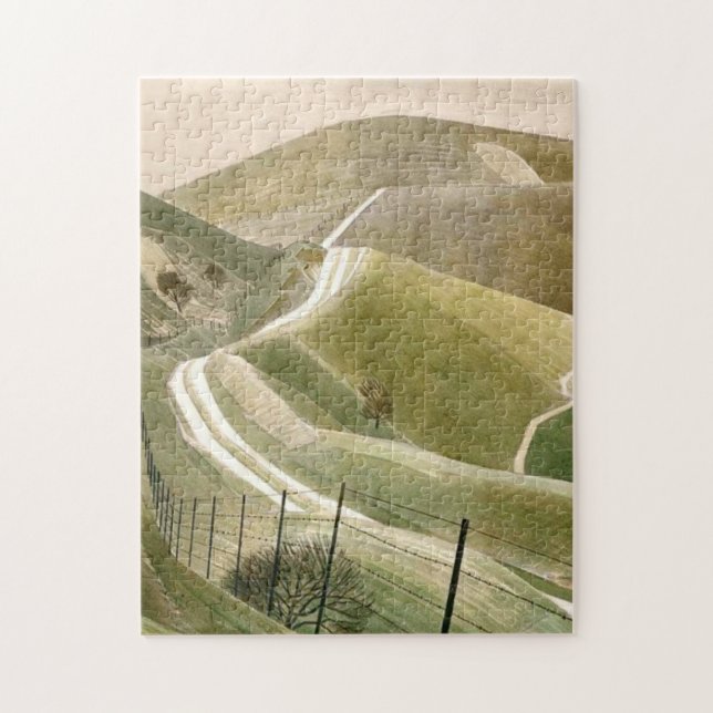 Kreidepfade von Eric Ravilious (Vertikal)