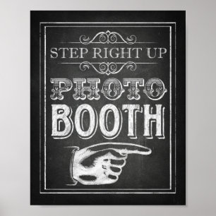 Kreidestil-FOTOHAUS-Schild drucken Poster