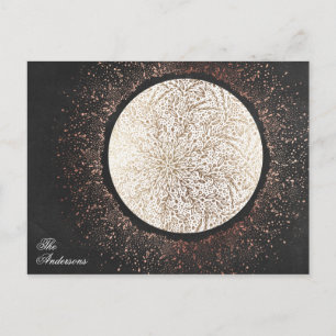 Kreidetafel Goldener Stern Weihnachtsfeiertag Postkarte