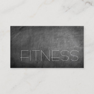 Kreidetafel Grau Fitness Sport Visitenkarte